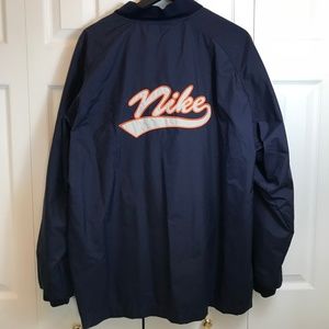 Vgt Nike Men's "Spell Out" Navy Bomber Jacket sz L